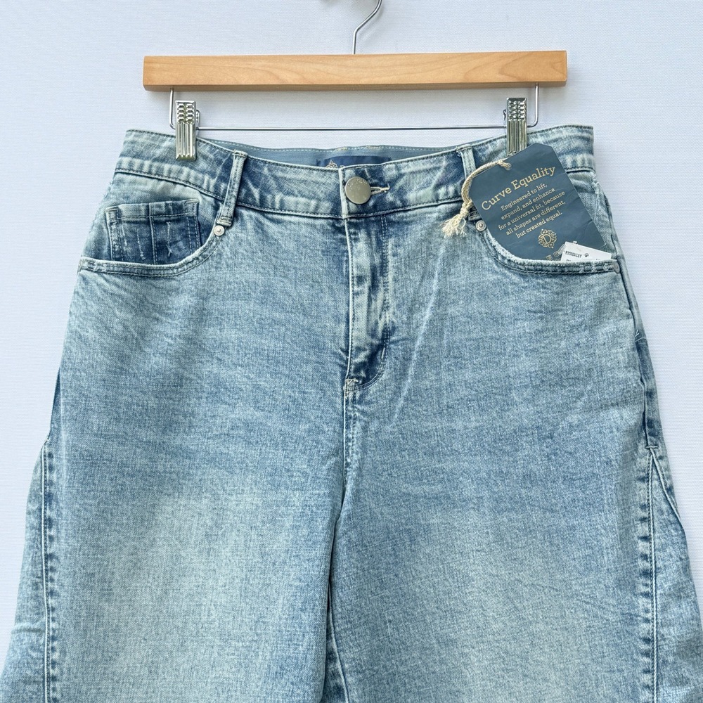Democracy Light Wash Wide Leg Jeans - Picture 2 of 9